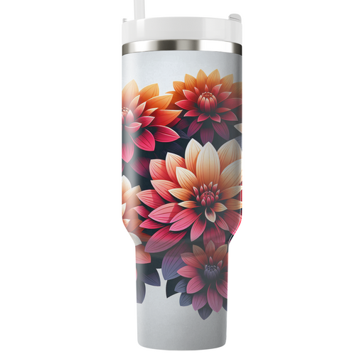 Sunset Dahlia  Unique Tumblers