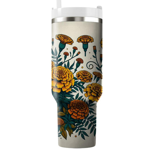 Marigold Magic Garden  Unique Tumblers