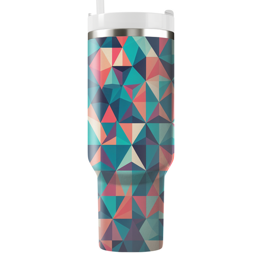 Triangular Mosaic Dreamscape  Tumbler Cups