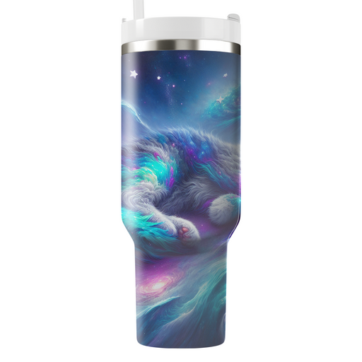 Galactic Cat Dreamscape  Decorative Tumblers