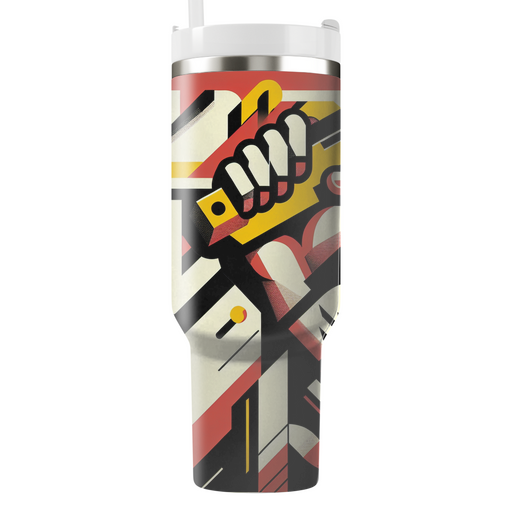 Bold 80s Graphics Travel Tumblers