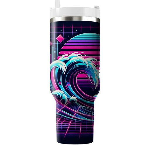 Synthwave Surfer  Tumblers With Lids