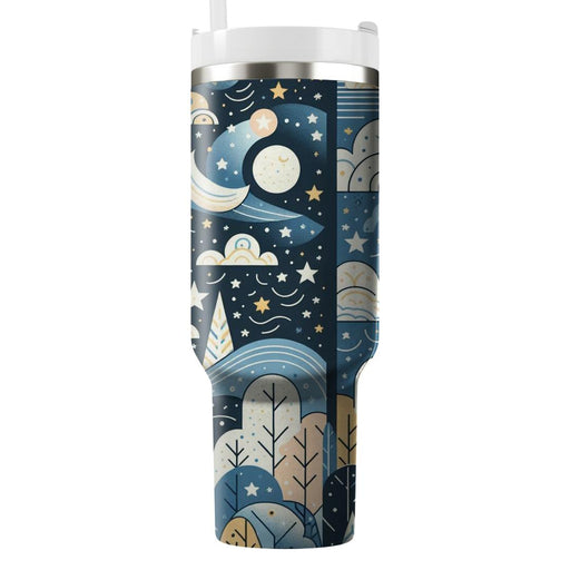 Whimsical Cloud And Star  Decorative Tumblers