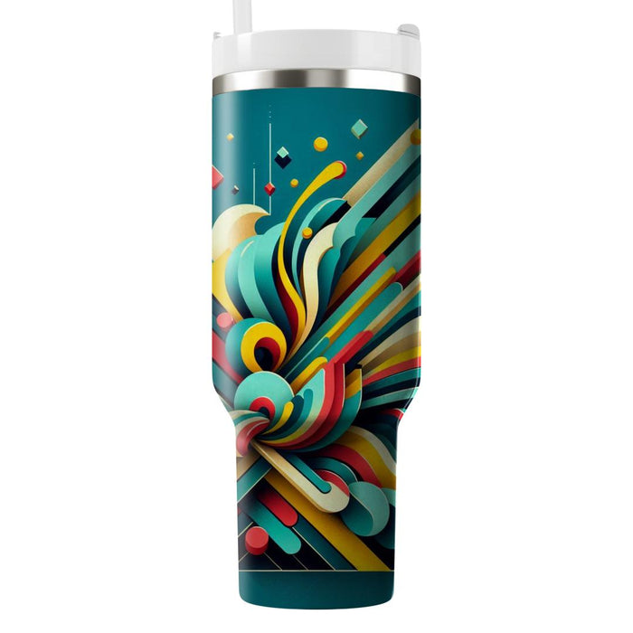 Geometric Pattern Burst  Tumblers For Gifts