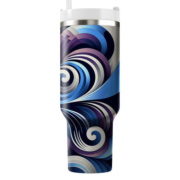 Abstract Spiral Pattern  Decorative Tumblers