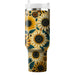 Sunny Sunflower Pattern  Personalized Tumblers