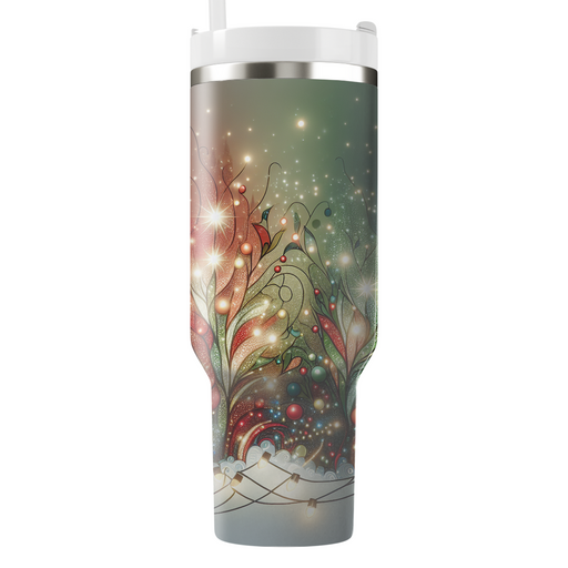 Winter Holiday Lights  Travel Tumblers