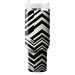 Sleek Black And White Zigzags  Custom Tumblers