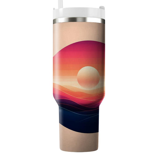 Sunset Gradient  Tumbler Cups