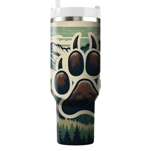 Bold Bear Tracks  Personalized Tumblers