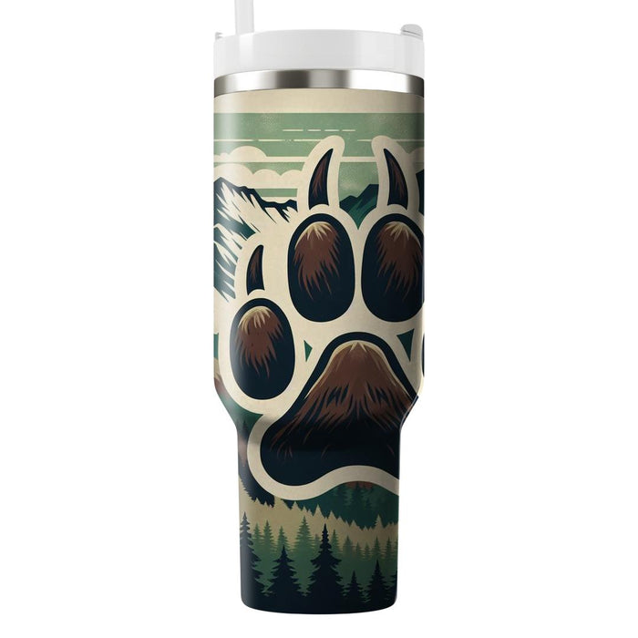 Bold Bear Tracks  Personalized Tumblers