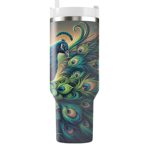 Dazzling Peacock Display  Tumbler Cups