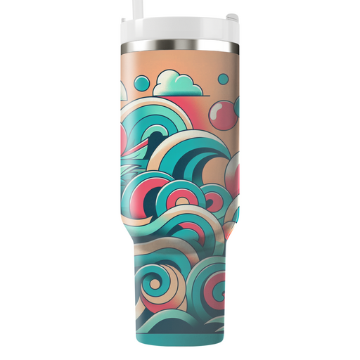 Retro Waves  Unique Tumblers