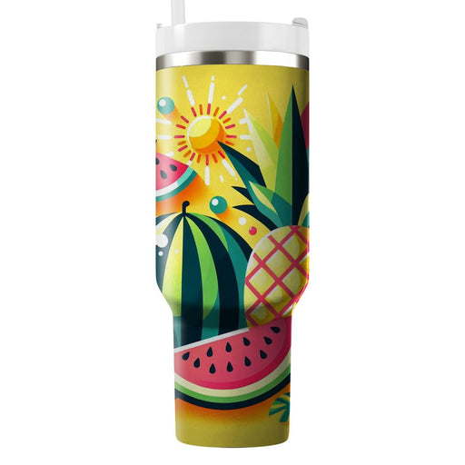 Sunkissed Summer Fruits  Travel Tumblers