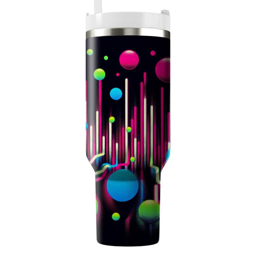 Synthpop Dots  Travel Tumblers