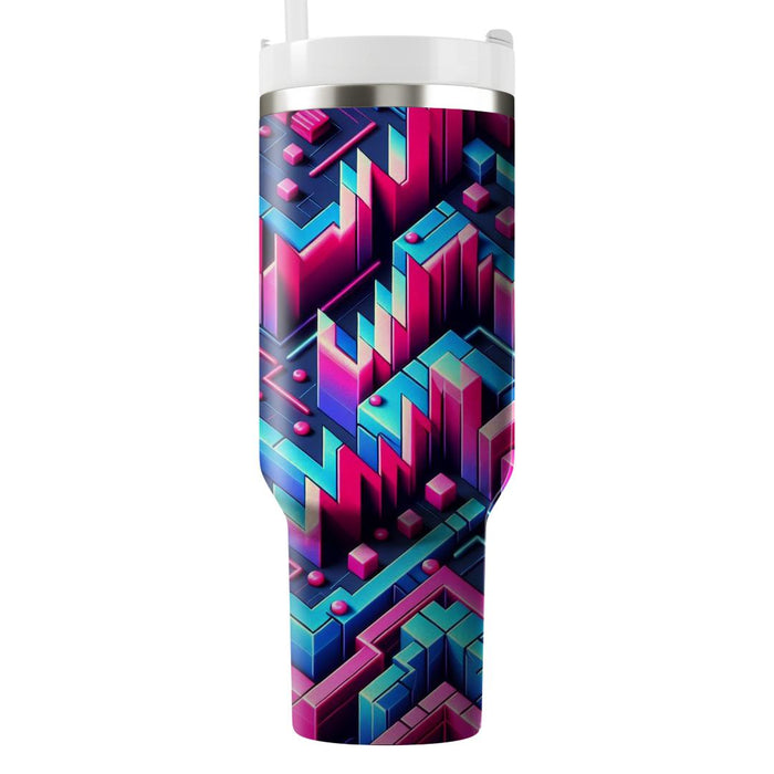 Synthpop Pulse  Tumblers With Lids