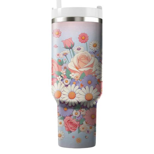 Vintage Floral Whimsy  Unique Tumblers