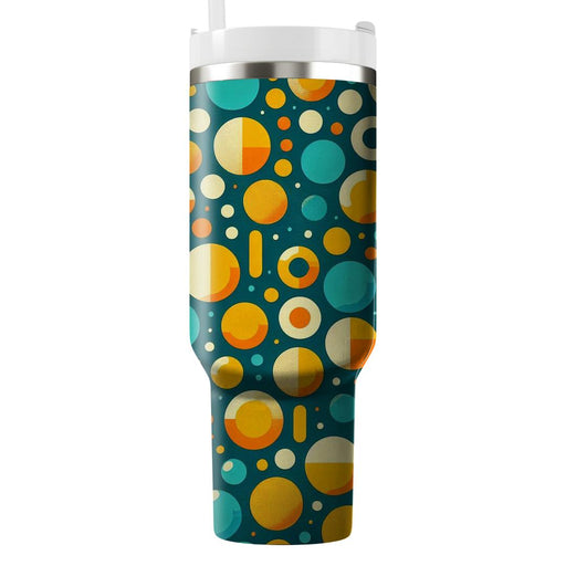 Retro Dotted Geometry  Insulated Tumblers