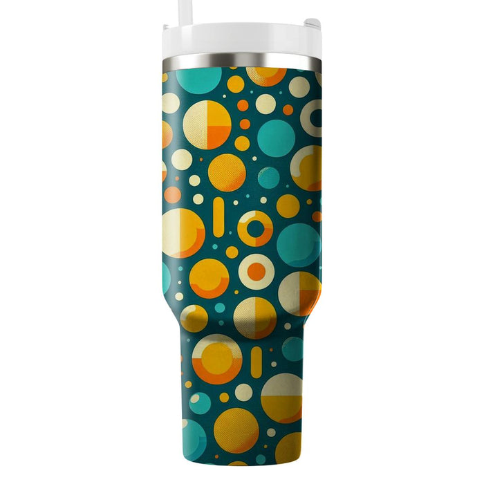 Retro Dotted Geometry  Insulated Tumblers