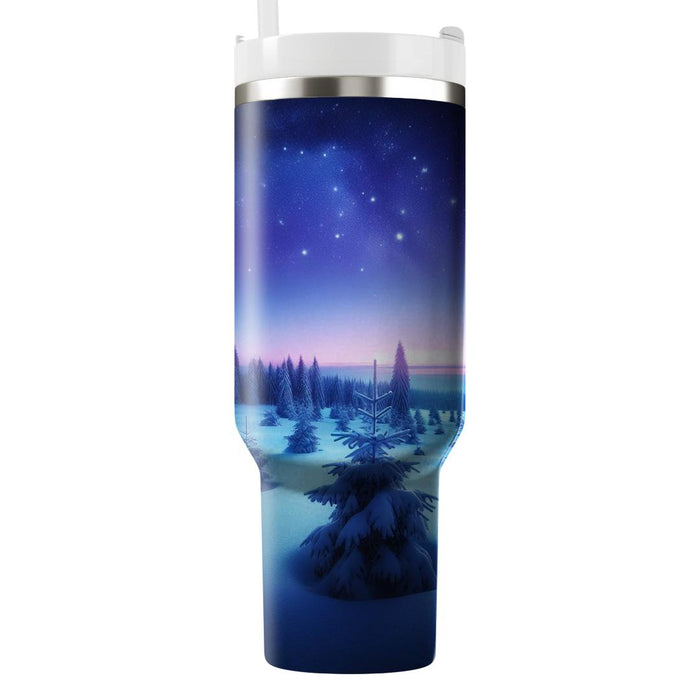 Winter Twilight Whisper  Tumbler Cups