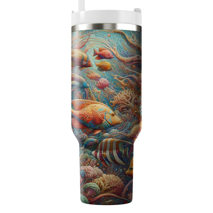 Vivid Tropical Fish  Tumbler Cups