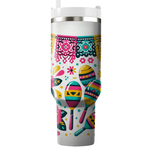 Funky Fiesta - A Colorful Cultural  Decorative Tumblers