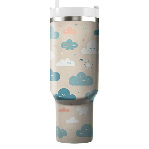 Whimsical Cloud Shapes  Tumblers For Gifts