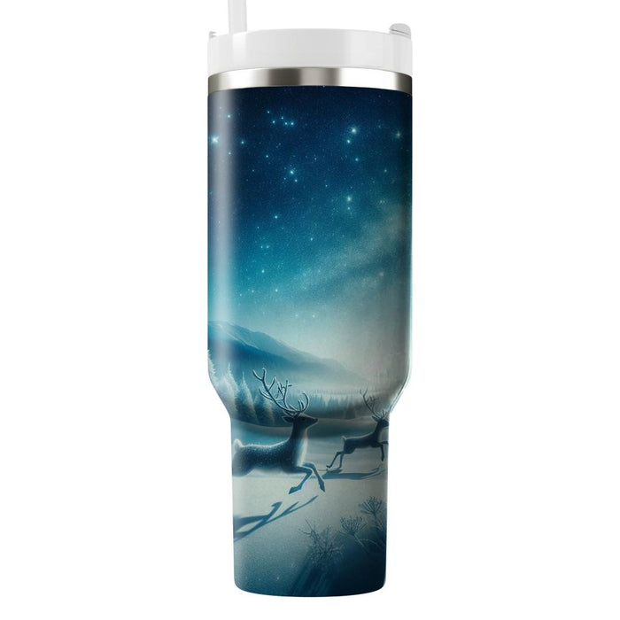 Winter Reindeer Retreat  Custom Tumblers