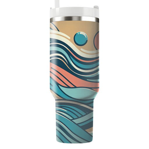 Ocean Wave Patterns Unique Tumblers