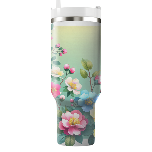 Spring Fling Floral  Tumbler Cups