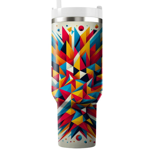 Vibrant Geometric Triangles  Tumblers For Gifts