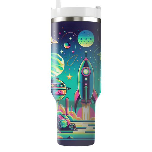 Retro Sci-fi Adventures Personalized Tumblers