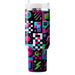 Vibrant Retro Checkered  Decorative Tumblers