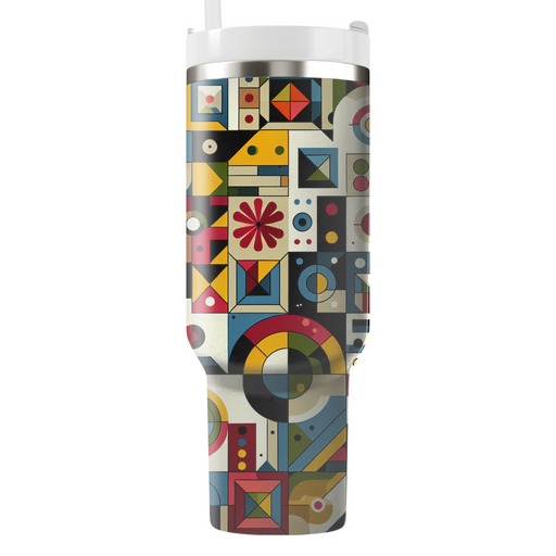 Artistic Color Block  Personalized Tumblers