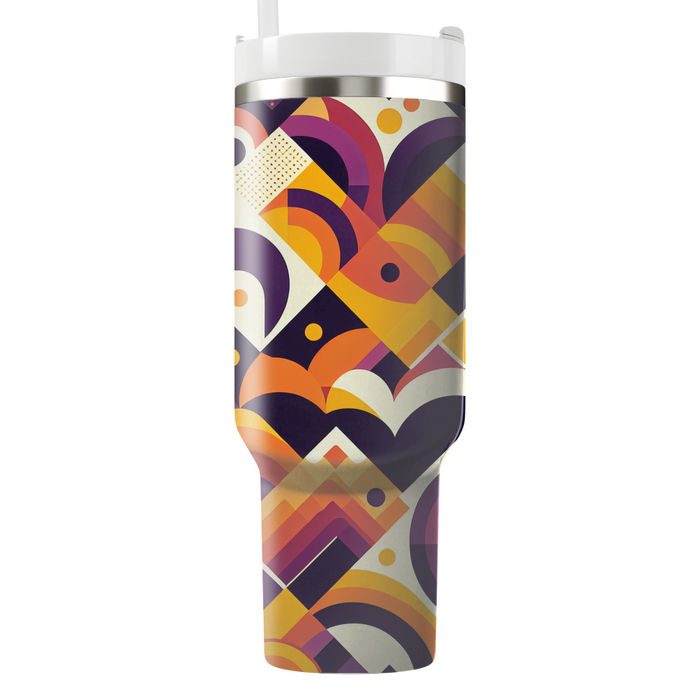 Sunset Overlap Geometric  Unique Tumblers