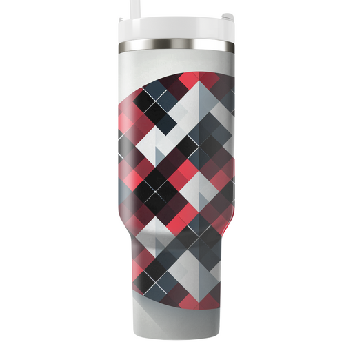 Bold Argyle Pattern  Unique Tumblers