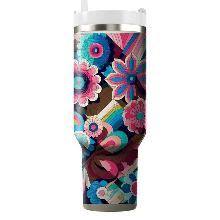  Floral Burst  Tumblers With Lids