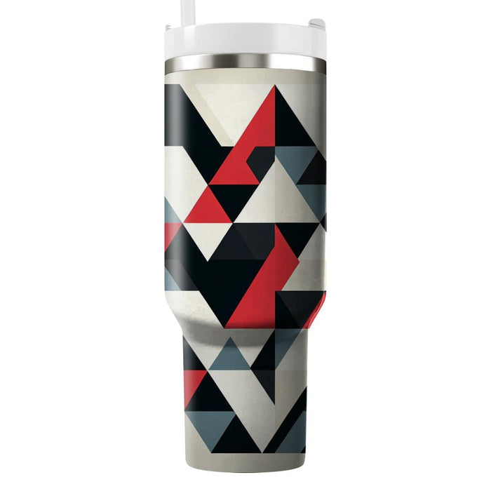 Bold Triangular Motif  Travel Tumblers