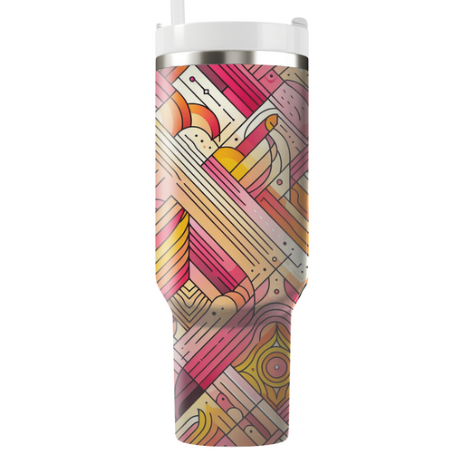 Dynamic Colorful Lines  Insulated Tumblers