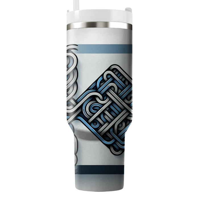 Artistic Linear Design  Personalized Tumblers