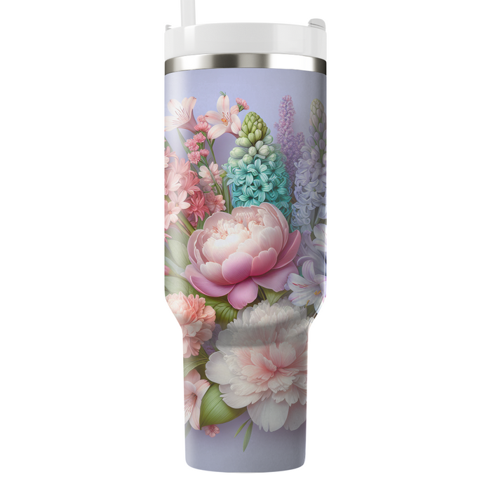 Spring Floral Harmony  Personalized Tumblers