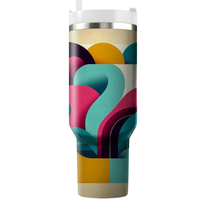 Geometric Abstract Shapes  Travel Tumblers