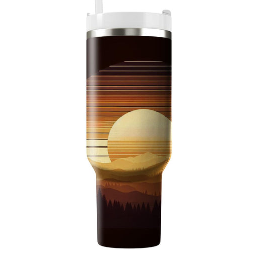 Golden Horizon  Unique Tumblers