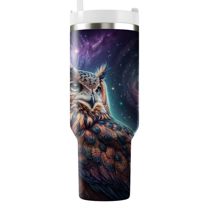 Galactic Owl Vision  Decorative Tumblers