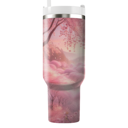 Spring Cherry Blossom Delight  Personalized Tumblers