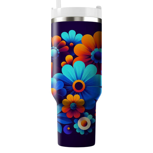  Floral Burst  Tumbler Cups