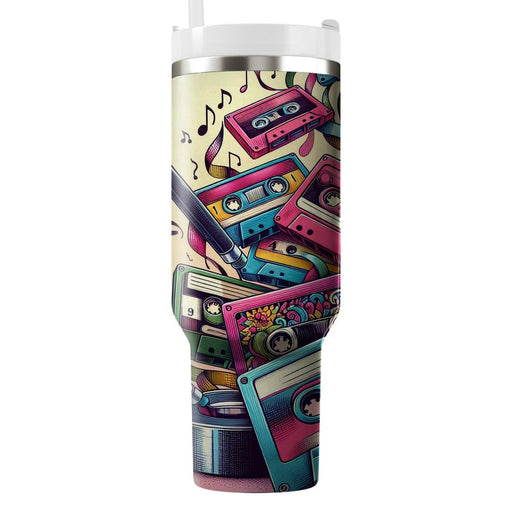 Vintage Mixtape  Travel Tumblers