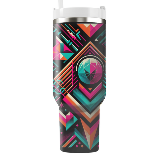 Retro Neon Pattern  Custom Tumblers