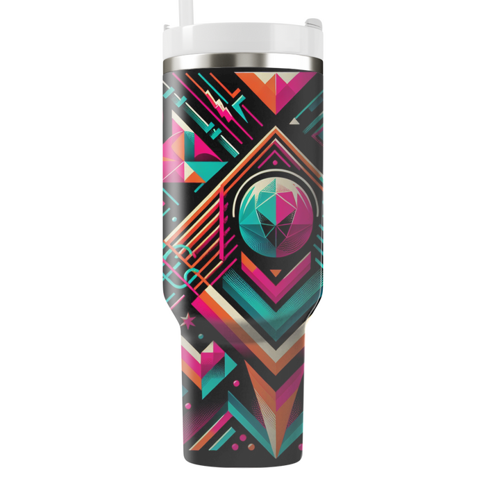 Retro Neon Pattern  Custom Tumblers