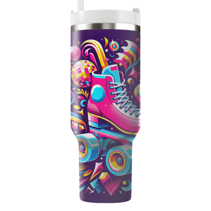 Bright 80s Roller Disco  Tumblers For Gifts